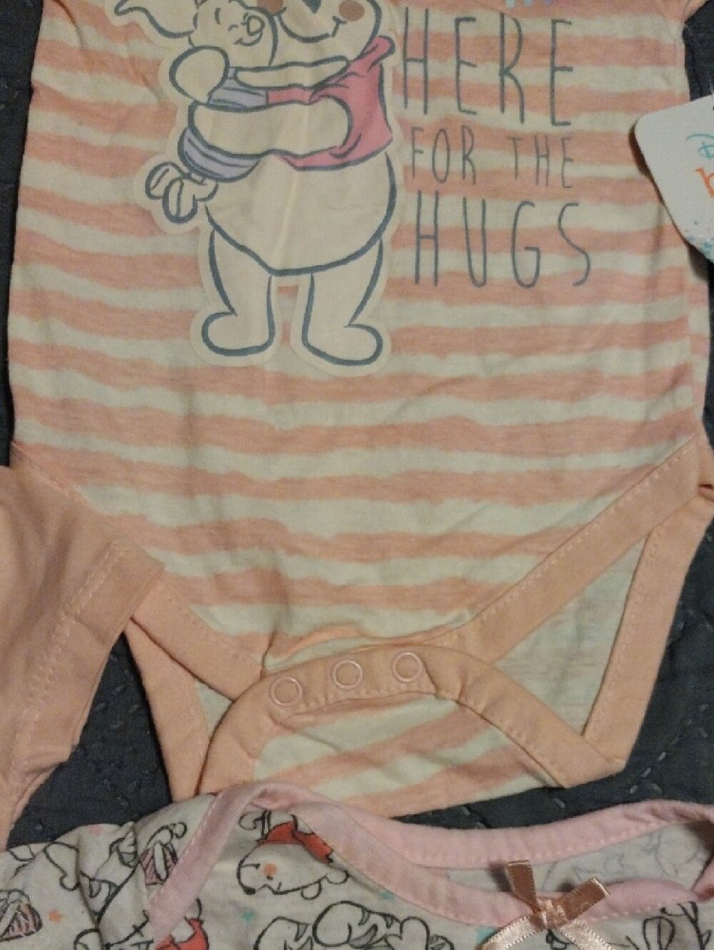 Disney Baby Pink Winnie the Pooh Girls' Bodysuit Set - Light Pink & White - Picture 3 of 14